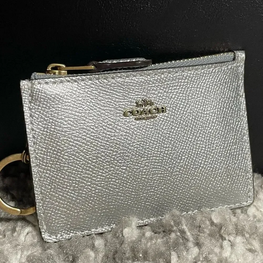 NWT Coach Metallic Mini ID Skinny